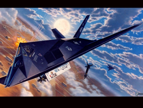 F-117A My - Chim ung dem tang hinh 'bong ma' dang so tren bau troi - Anh 4