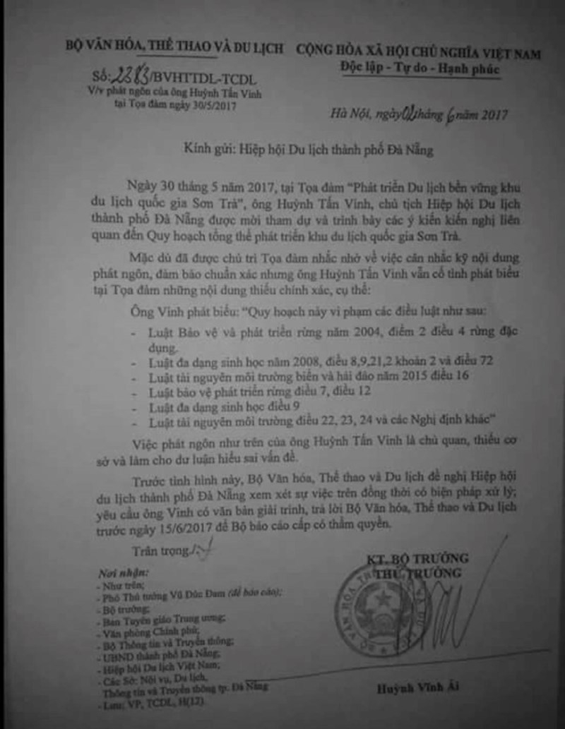 Ông Huỳnh Tấn Vinh: 'Bộ không thể bịt miệng tôi' - ảnh 1