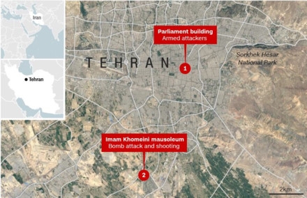 IS nhận trách nhiệm vụ tấn công Quốc hội Iran và lăng mộ Khomeini ảnh 1