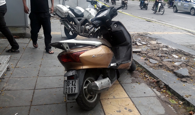 Chiếc xe Phạm Anh Đức sử dụng khi vi phạm giao thông.