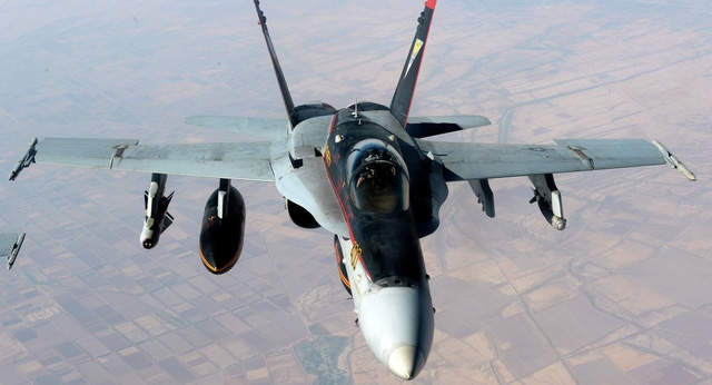 Máy bay F/A-18E Super Hornet của Mỹ (Ảnh: Sputnik)