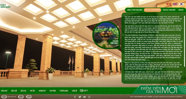  Trang web của sân golf Tân Sơn Nhất tự giới thiệu: “Sân golf tọa lạc ngay liền kề với sân bay quốc tế Tân Sơn Nhất và là sân golf mở duy nhất nằm trong khu vực nội thành TPHCM”. (Ảnh: Nguyễn Quang) 
