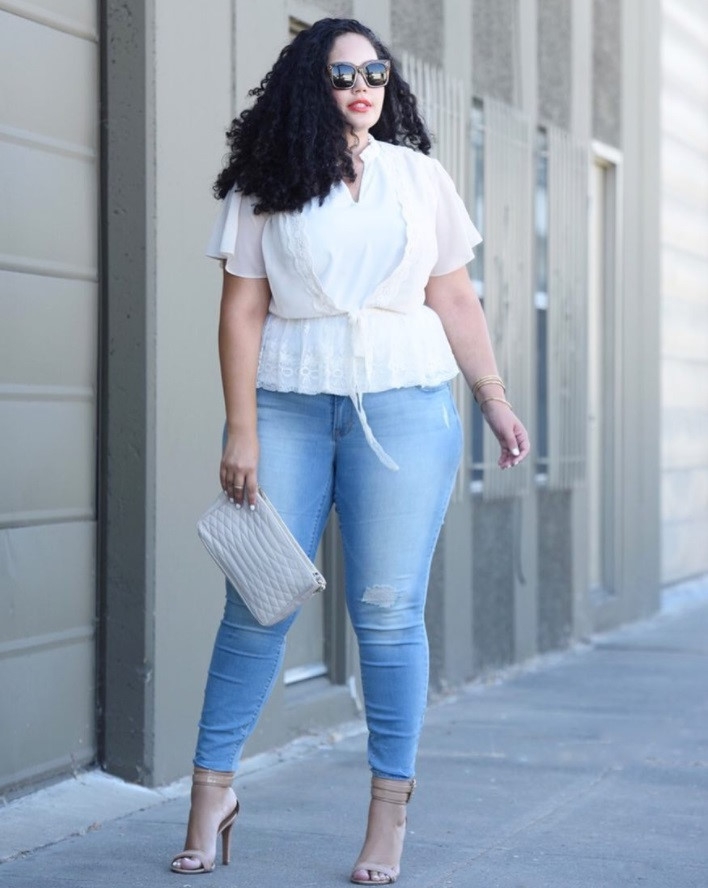 Cach dien skinny jeans cho co nang mum mim hinh anh 9