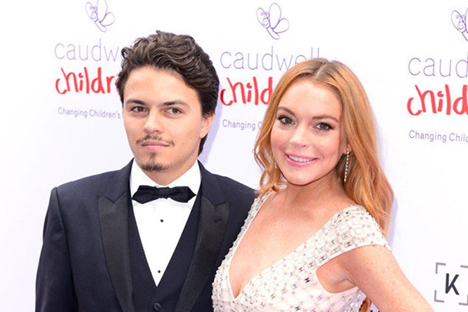 Lindsay Lohan thuở còn mặn nồng với tình cũ /// Ảnh: Reuters