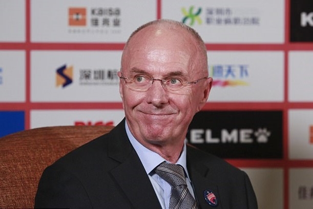 HLV Sven-Goran Eriksson thất bại trong lần thứ 3 thử sức ở bóng đá Trung Quốc /// AFP
