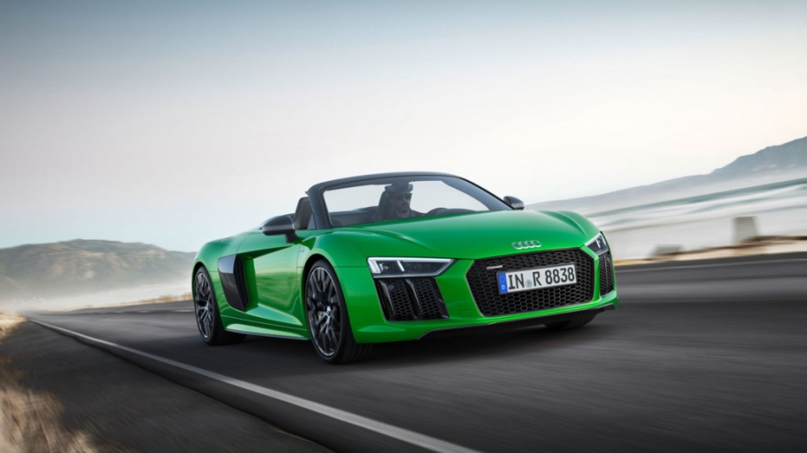 Audi R8 Spyder V10 Plus moi manh ngang Lamborghini Huracan hinh anh 4