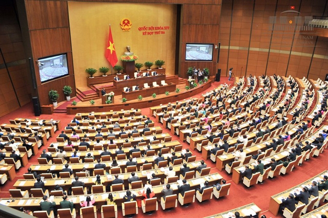 Toàn cảnh hội trường Quốc hội