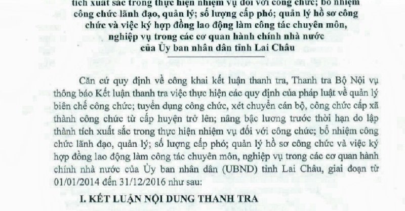 Bộ Nội vụ, tuyển dụng, công chức