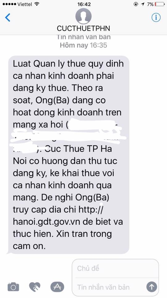 Facebook, Mạng xã hội, Thuế, Bán hàng online