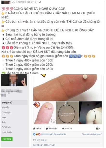 Phao công nghệ né “mắt thần” giám thị rao bán rầm rộ trên mạng ảnh 1