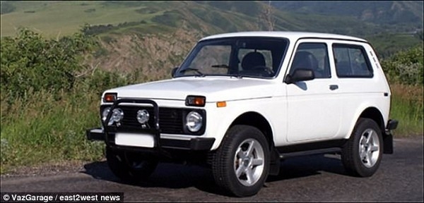 Chiếc xe Niva, tương tự loại xe mà cặp đôi đã sử dụng khi vụ việc xảy ra