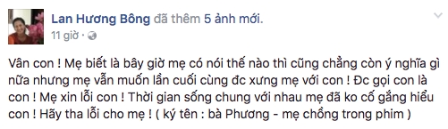 Nghe lời Người Phán Xử, bà Phương và Vân công khai xin lỗi nhau trên Facebook - Ảnh 2. Nghe lời Người Phán Xử, bà Phương và Vân công khai xin lỗi nhau trên Facebook - Ảnh 2.