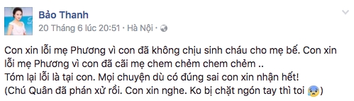 Nghe lời Người Phán Xử, bà Phương và Vân công khai xin lỗi nhau trên Facebook - Ảnh 3. Nghe lời Người Phán Xử, bà Phương và Vân công khai xin lỗi nhau trên Facebook - Ảnh 3.