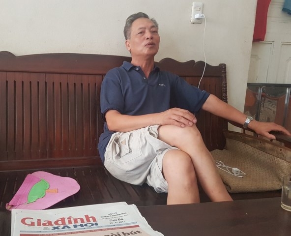 Ông Nguyễn Thành Nam, trưởng khu Nguyễn Quốc Trị, thị trấn Nam Sách. Ảnh: PV