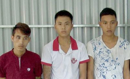 Các đồng phạm của Khôi trong vụ đánh chết người tại quán karaoke.