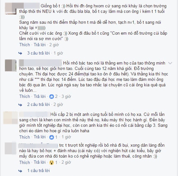 nghin like cho ong bo quyet mo tiec moi ca xom neu con gai dat diem thi cao hon con ong ban - 4