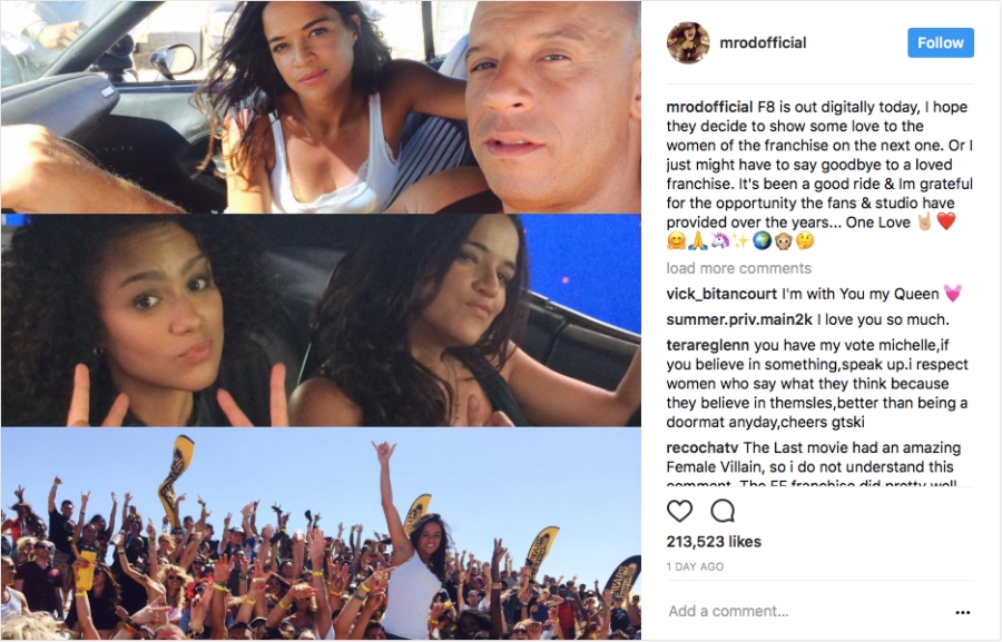 'Người tình màn ảnh' của Vin Diesel dọa bỏ vai trong 'Fast & Furious 9' - ảnh 1