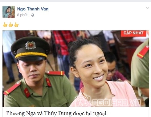 Hoa hậu Phương Nga được tại ngoại, Hoa hậu Phương Nga, sao Việt