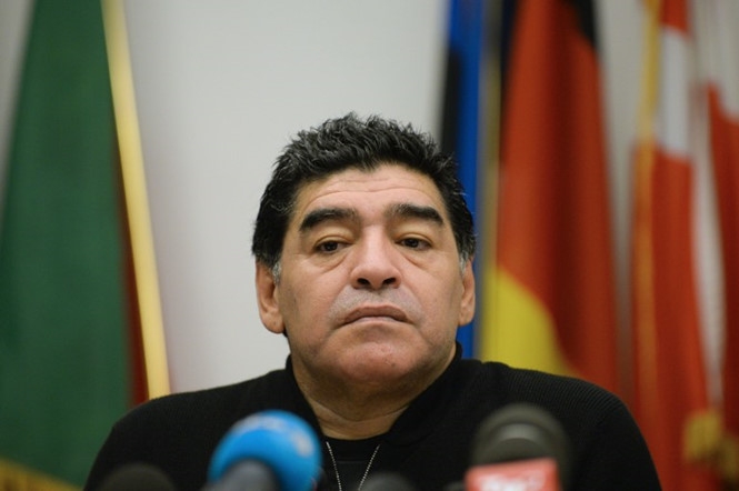 Huyền thoại Maradona thu hút sự chú ý dư luận khi bình phẩm về Tổng thống Nga và Mỹ /// AFP