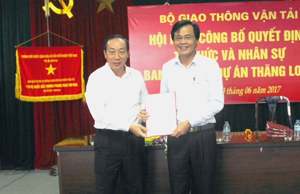 sáp nhập ban quản lý dự án, bộ Giao thông vận tải, PMU Thăng Long, cấp phó