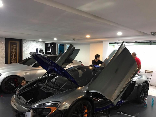 Cường Đô-la đổi màu sơn siêu xe McLaren 650S Spider từng thuộc của Minh Nhựa - Ảnh 6.