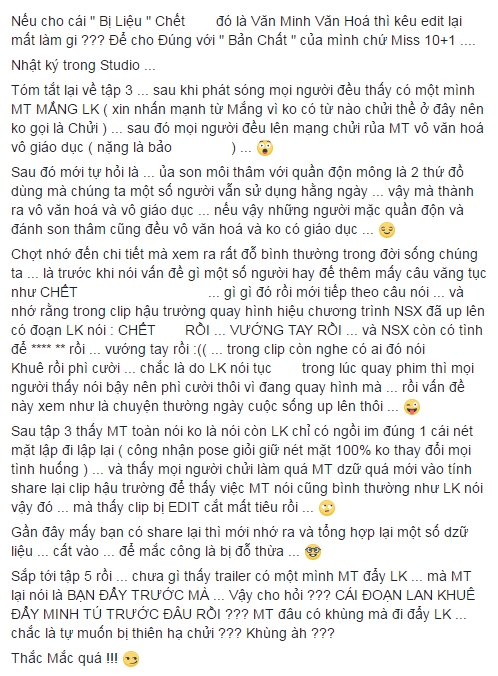 Lan Khuê bị tố nói bậy, mắng và cố tình xô đẩy Minh Tú - Ảnh 3.