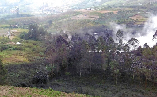 trực thăng cứu hộ, núi lửa, Indonesia