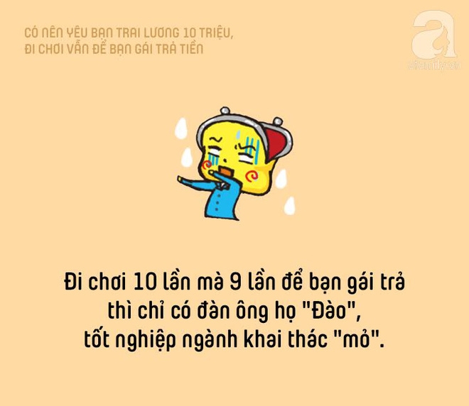 Này chị em, chọn anh lương tháng 10 triệu nhưng đi chơi toàn bắt bạn gái trả tiền hay chọn anh nghèo nhưng thoáng tính? - Ảnh 3.
