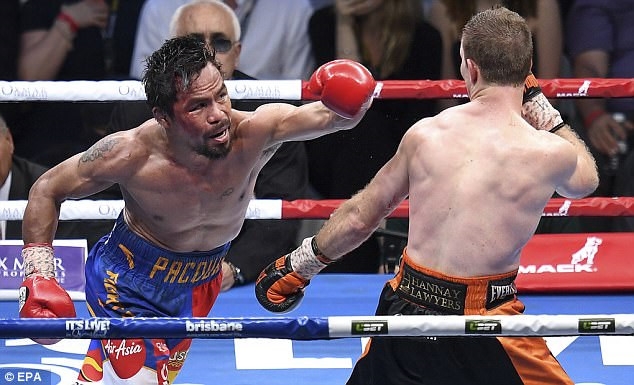 Pacquiao duoc quan doi chao don nhu nguoi hung du mat dai WBO hinh anh 5