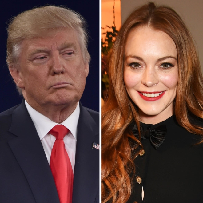 Lindsay Lohan keu goi 'ngung noi xau' Tong thong Donald Trump hinh anh 2
