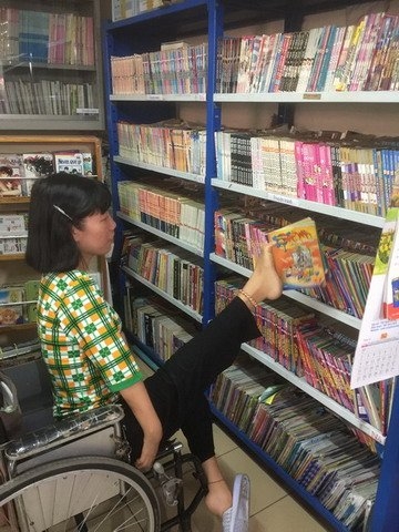 cử nhân, thư viện, người khuyết tật
