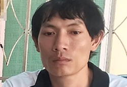 Nam thanh niên tại công an. Ảnh: Xuân Ngọc