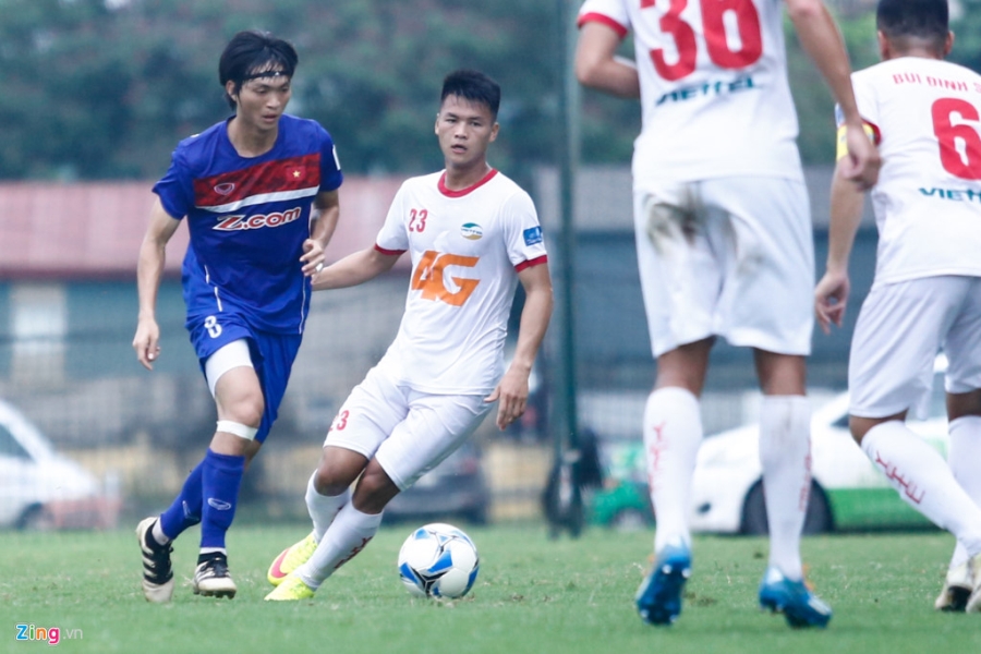 Đức Chinh lấn át Công Phượng, U22 Việt Nam đánh bại Viettel hình ảnh 2 Duc Chinh lan at Cong Phuong, U22 Viet Nam danh bai Viettel hinh anh 2