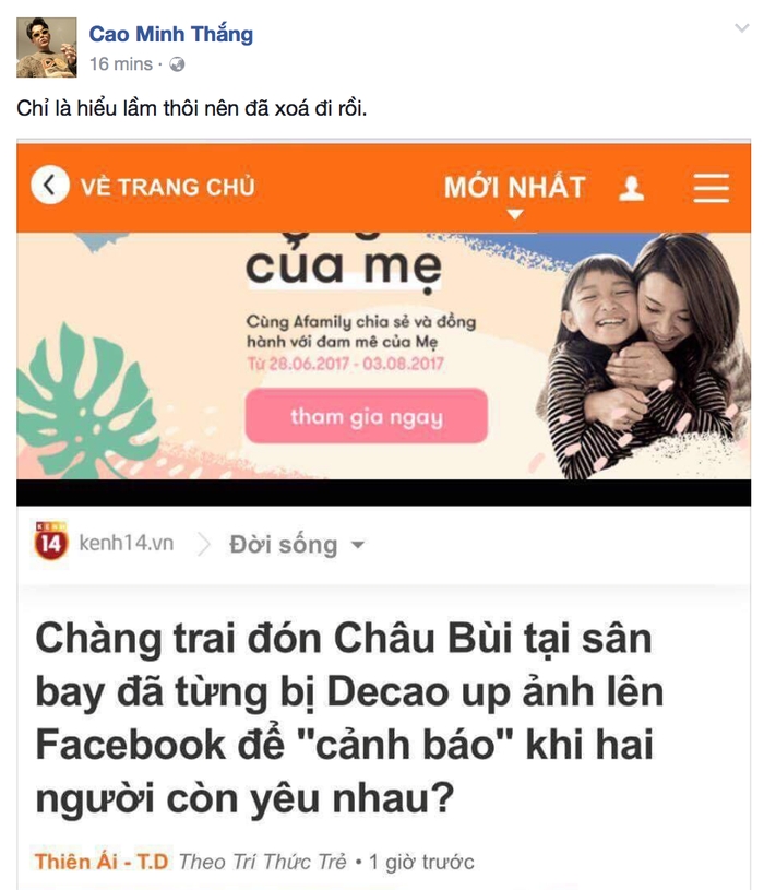 Decao lên tiếng về việc từng cảnh báo chàng trai đón Châu Bùi: Chỉ là hiểu nhầm thôi! - Ảnh 2.