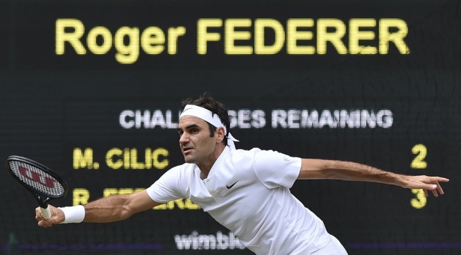 Federer lập kỉ lục 8 lần vô địch Wimbledon