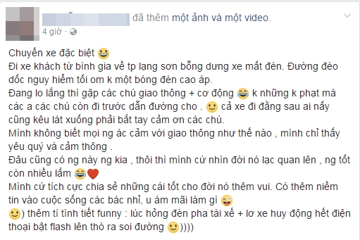 Chuyến xe đặc biệt: CSGT dẫn đường cho xe khách bị hỏng đèn qua đoạn đèo dốc nguy hiểm khi trời tối - Ảnh 1.