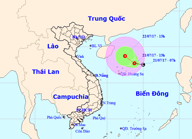 Ap thap tren Bien Dong khien nhieu khu vuc mua dong, loc xoay hinh anh 1