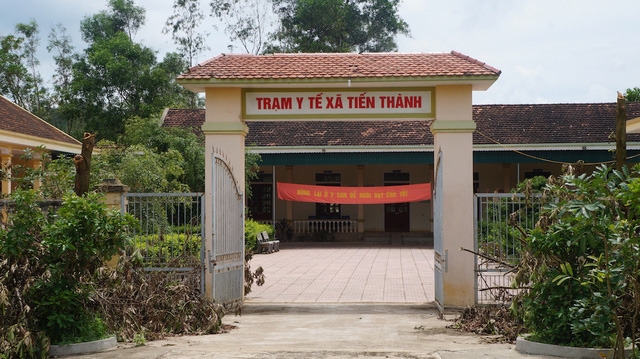 Trạm Y tế xã Tiến Thành nơi bà Lương công tác.