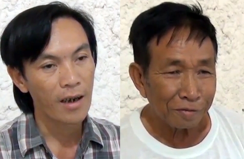 Hai bảo vệ trộm hơn 3 tấn chì ngăn phóng xạ bị bắt. Ảnh: Hiếu Nguyễn