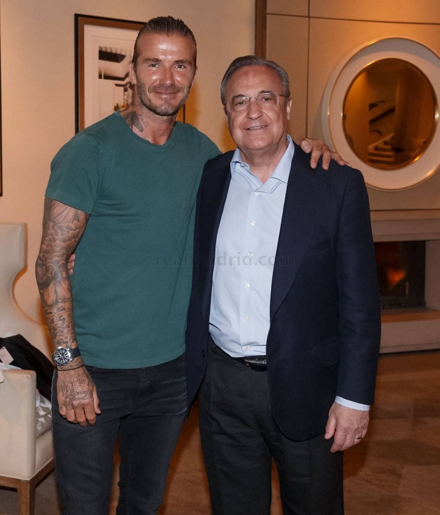 David Beckham hoi ngo voi Zidane va Raul hinh anh 4