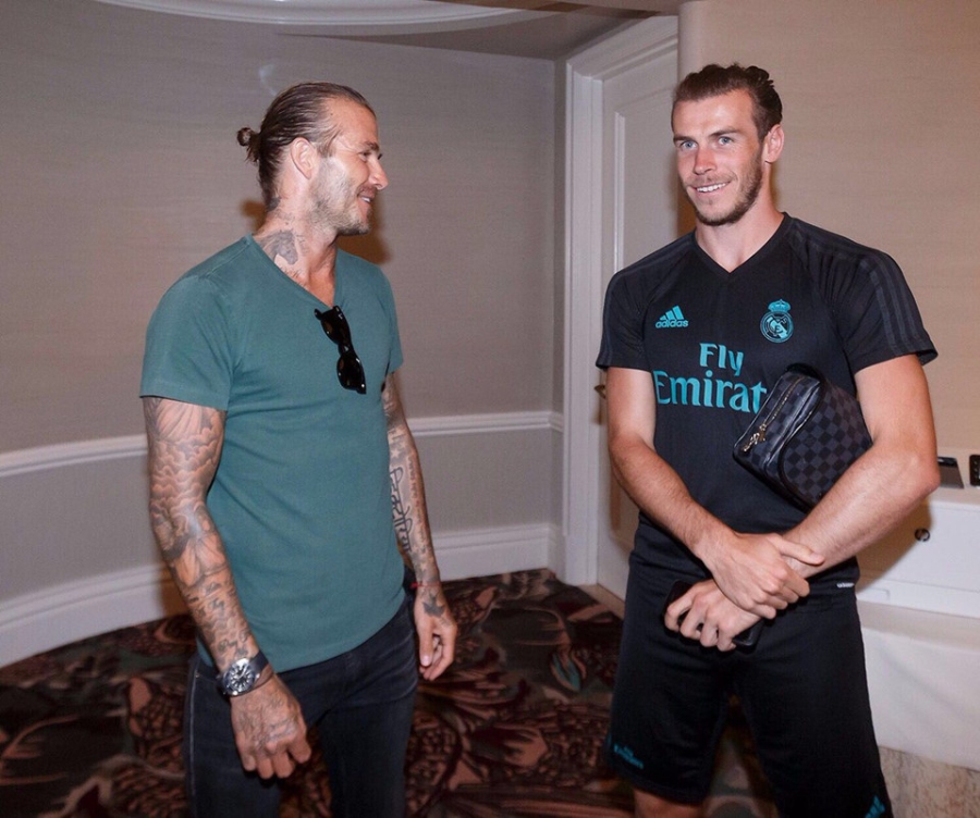 David Beckham hoi ngo voi Zidane va Raul hinh anh 5