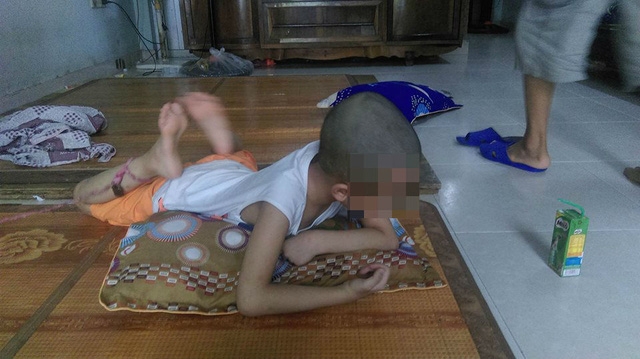  Bé Hiếu con trai chị Điệp. Ảnh: Ngọc Thi 
