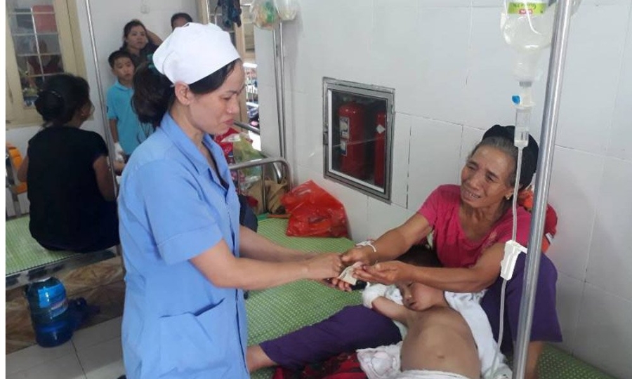 bỏng, bỏng xăng, Nghệ An