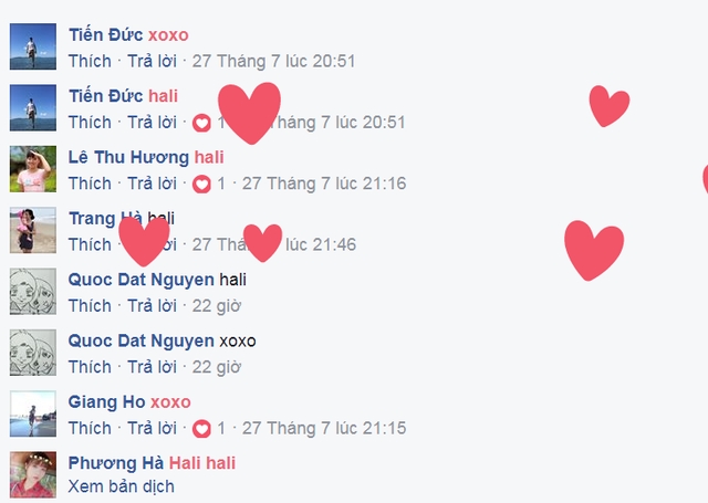Và đây là hiêu ứng sẽ xuất hiện