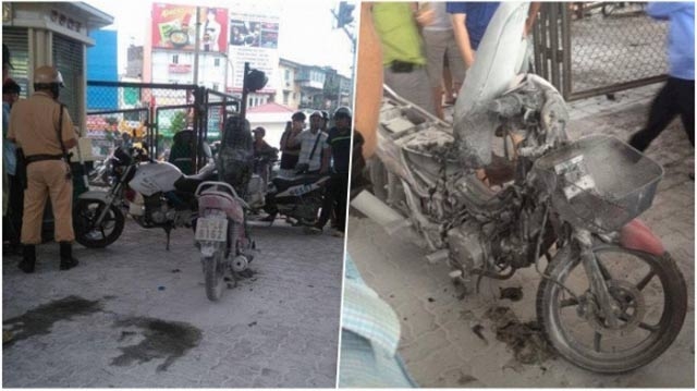 ha noi: tụ dot xe may khi bi csgt bat vi pham? hinh anh 2