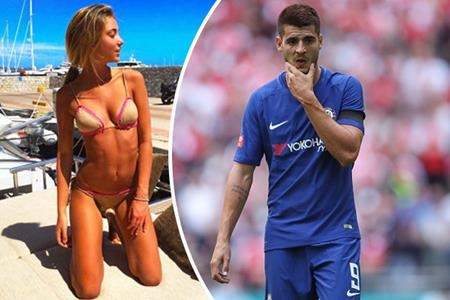 Vợ Morata vừa bị lọt vào tầm công kích của cư dân mạng