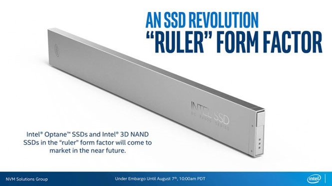 Tiêu chuẩn Ruler được thiết kế giúp tối ưu mật độ lưu trữ /// Ảnh: Intel 