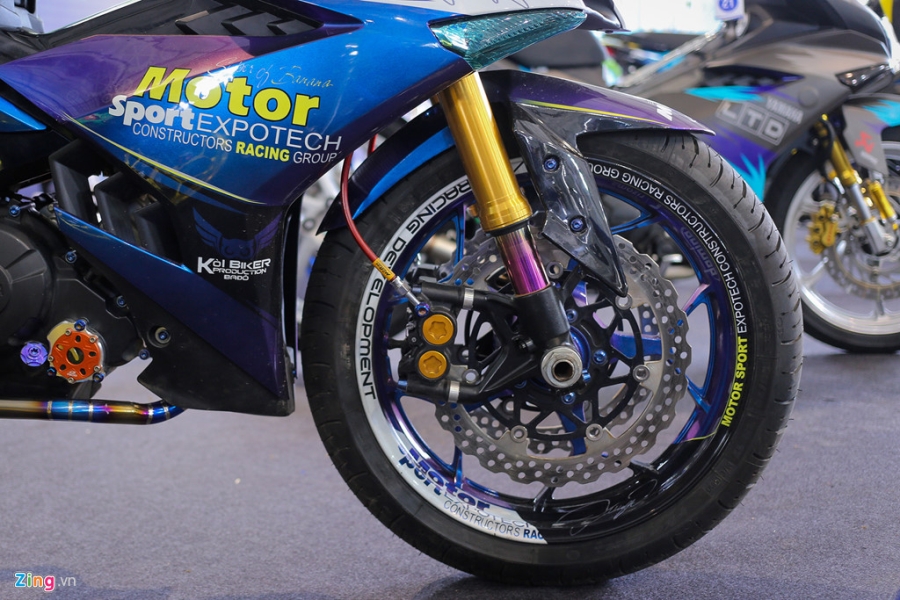 Exciter 150 do dan chan khung cua biker Viet hinh anh 4