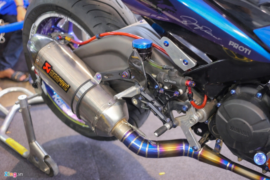 Exciter 150 do dan chan khung cua biker Viet hinh anh 6