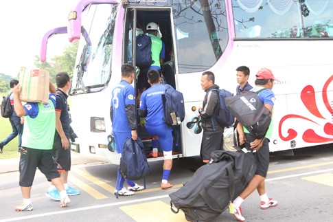 U.22 Việt Nam gặp sự cố trong buổi tập đầu tiên ở SEA Games 2017 - ảnh 6